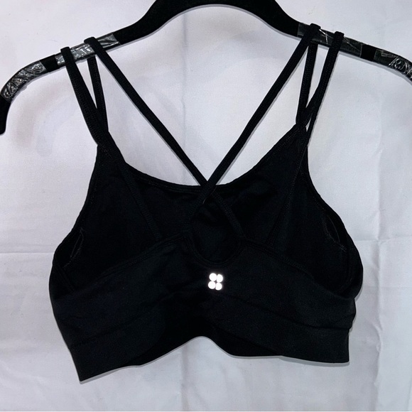 Sweaty Betty Sports Bra Solstice Strappy Crisscross-Back Lightly Padded Pull On - Picture 10 of 13